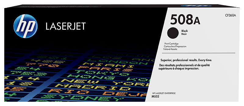 Toner HP 508A (CF360A), negru (black), original, 6000 pagini
