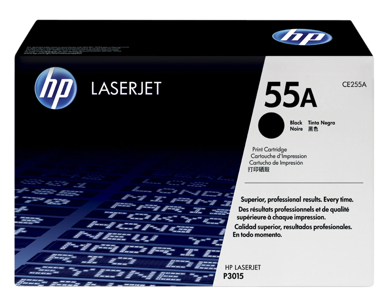 Toner HP 55A (CE255A), negru (black), original, 6000 pagini