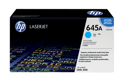 Toner HP 645A (C9731A), albastru (cyan), original, 12.000 pagini