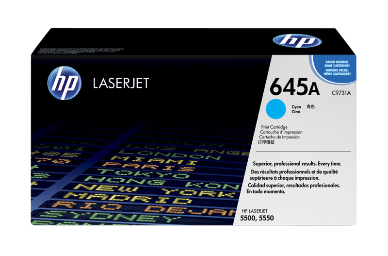 Toner HP 645A (C9731A), albastru (cyan), original, 12.000 pagini