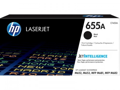 Toner HP 655A (CF450A), negru (black), original, 12500 pagini