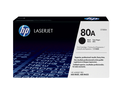 Toner HP 80A (CF280A), negru (black), original, 2700 pagini