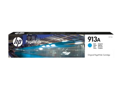 Cartus cerneala original HP 913A (F6T77AE) PageWide, albastru (Cyan), 3000 pagini