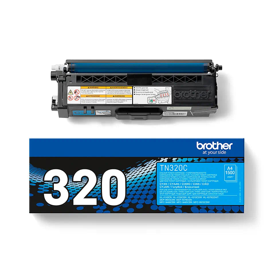 Toner Brother TN-320C, albastru (cyan), original, 1500 pagini