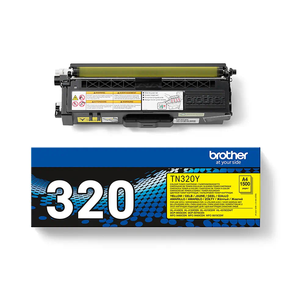 Toner Brother TN-320Y, galben (yellow), original, 1500 pagini
