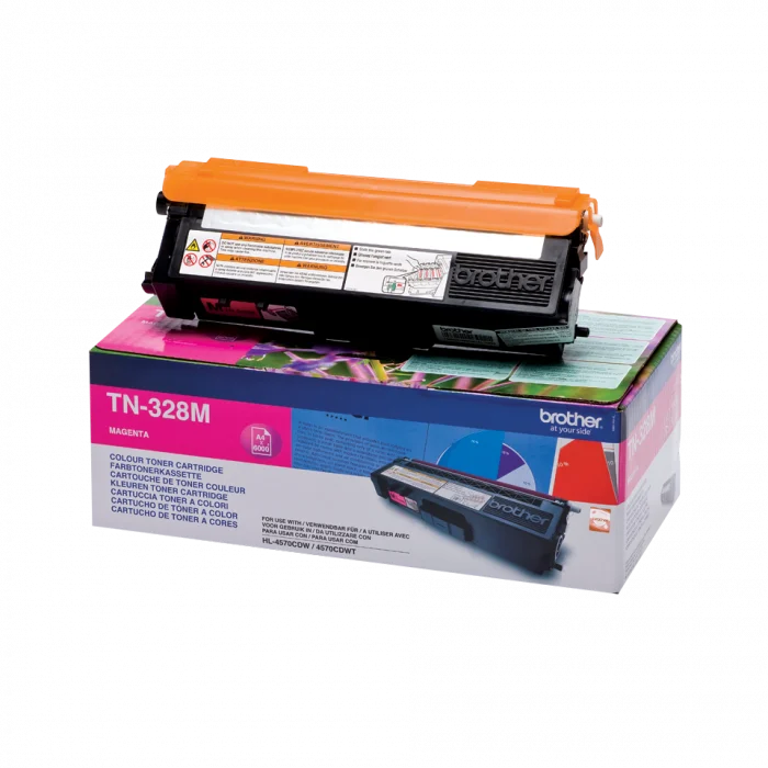 Toner Brother TN328M roz (Magenta), original, 6000 pagini