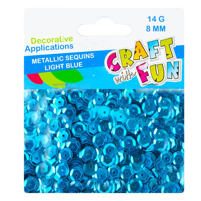 Cf Paiete Bleu Light Metal, 8Mm, 14G/Set
