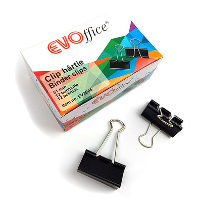 Clip Hartie 51Mm 12 Buc/Cutie Evoffice