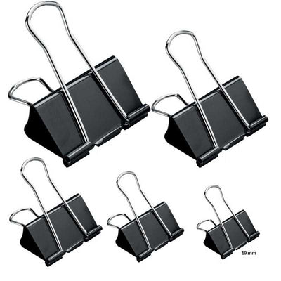 Clipsuri Metalice, Negre, 19Mm, 12Buc/Set - Offishop