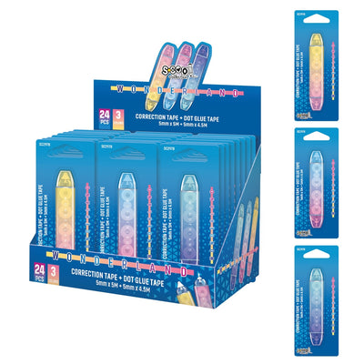 Corector Si Lipici Banda, 2 In 1, 5Mmx5M/5Mmx4.5M, 1 Buc/Blister - S-Cool