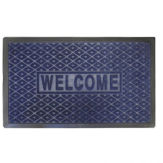 Covor intrare dreptunghiular textil/cauciuc 80x50cm