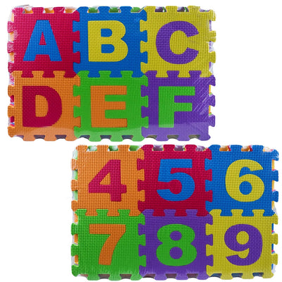 Covoras Buretat, 48X32 Cm, 6 Buc, Litere + Cifre