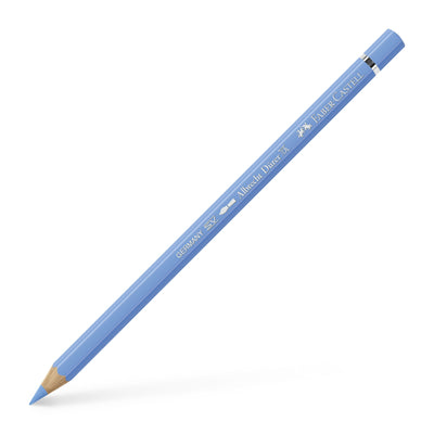 Creion colorat acuarelabil profesional Albrecht Dürer Faber-Castell în nuanța Albastru Cer 146, cu mină groasă de 3.8 mm și pigmenți superiori perfect solubili în apă