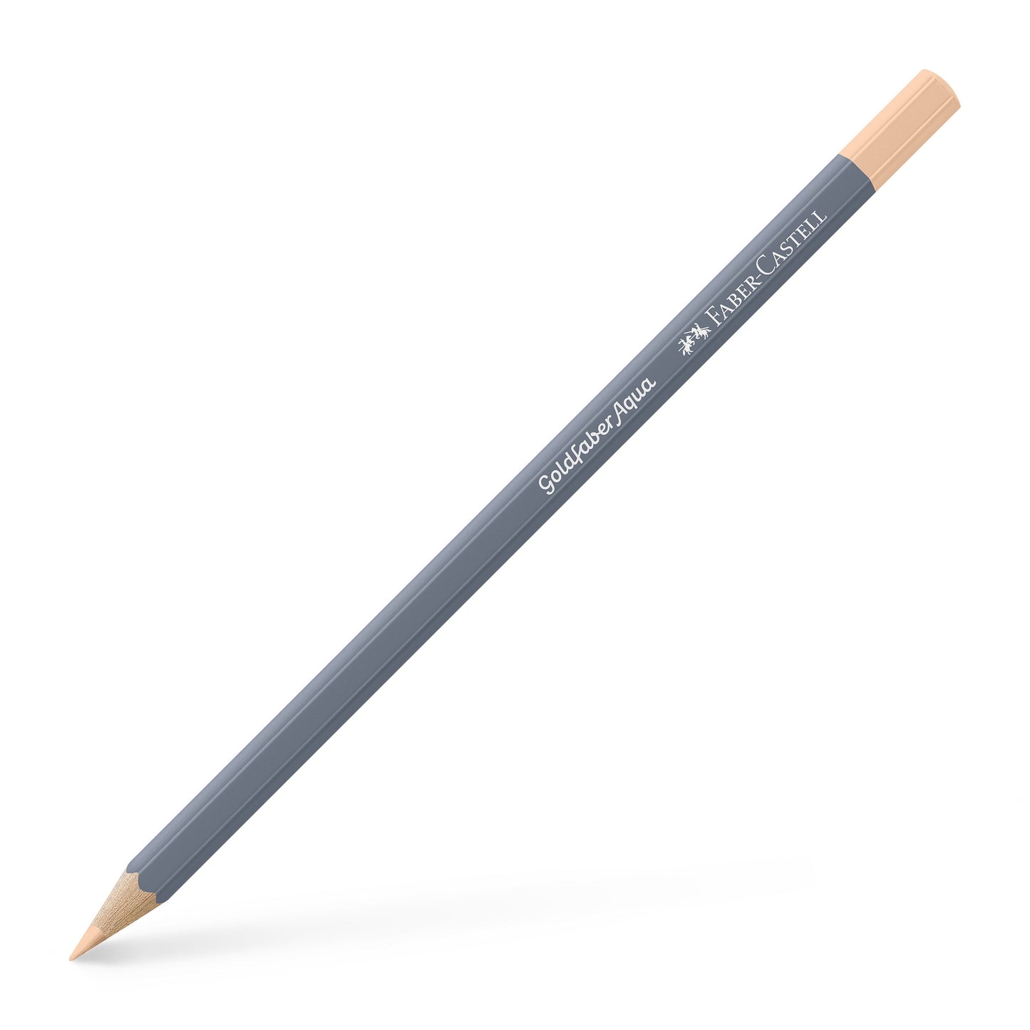 Creion colorat acuarelabil Goldfaber Faber-Castell în nuanța naturală Flesh Deschis 132, cu mină de 3.3 mm, ideal pentru tehnici de portretistică și acuarelă
