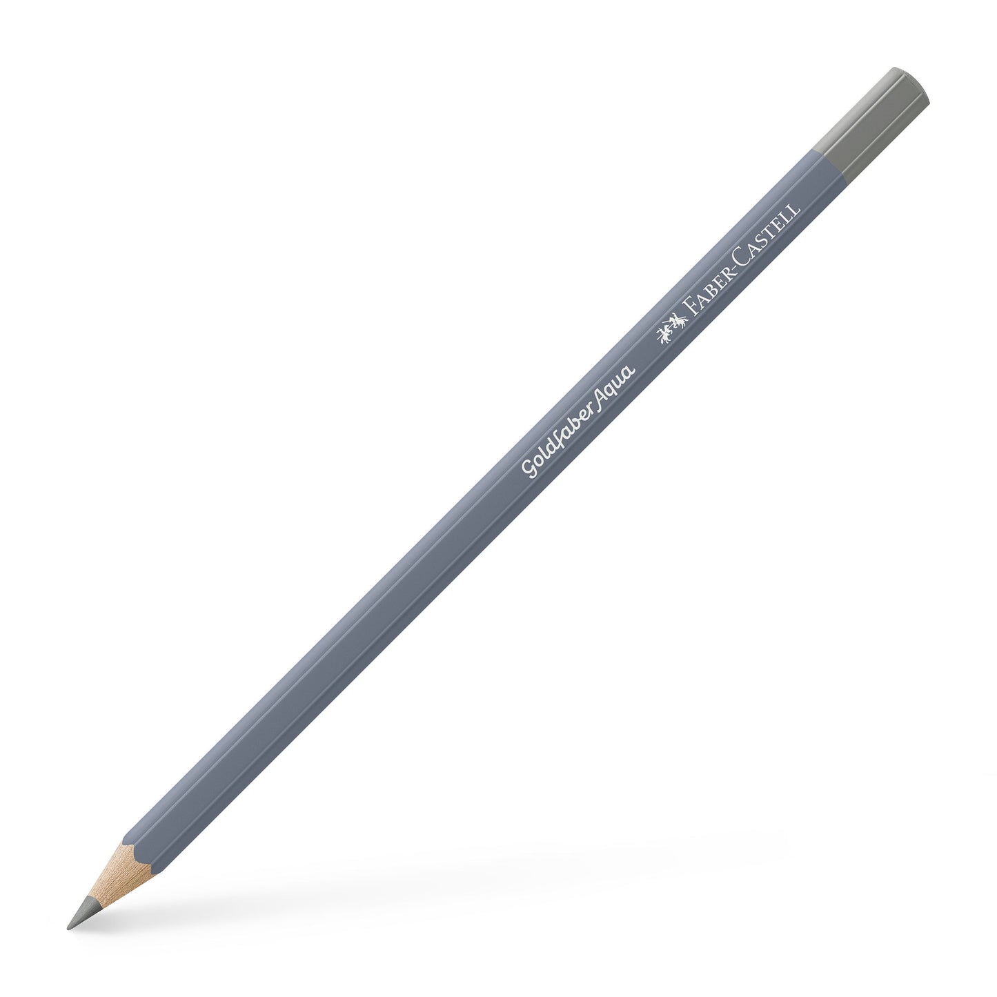 Creion colorat acuarelabil Goldfaber Faber-Castell în nuanța neutră Gri Cald IV 273, cu mină de 3.3 mm, ideal pentru tehnici de umbrire și acuarelă