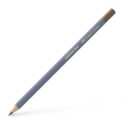 Creion colorat acuarelabil Goldfaber Faber-Castell în nuanța profundă Maro Van Dyck 176, cu mină de 3.3 mm, ideal pentru tehnici de umbrire și acuarelă