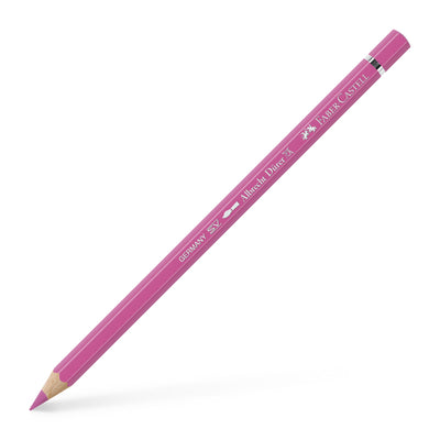 Creion colorat acuarelabil profesional Albrecht Dürer Faber-Castell în nuanța delicată Roz Stalactită 129, cu mină groasă de 3.8 mm și pigmenți superiori perfect solubili în apă