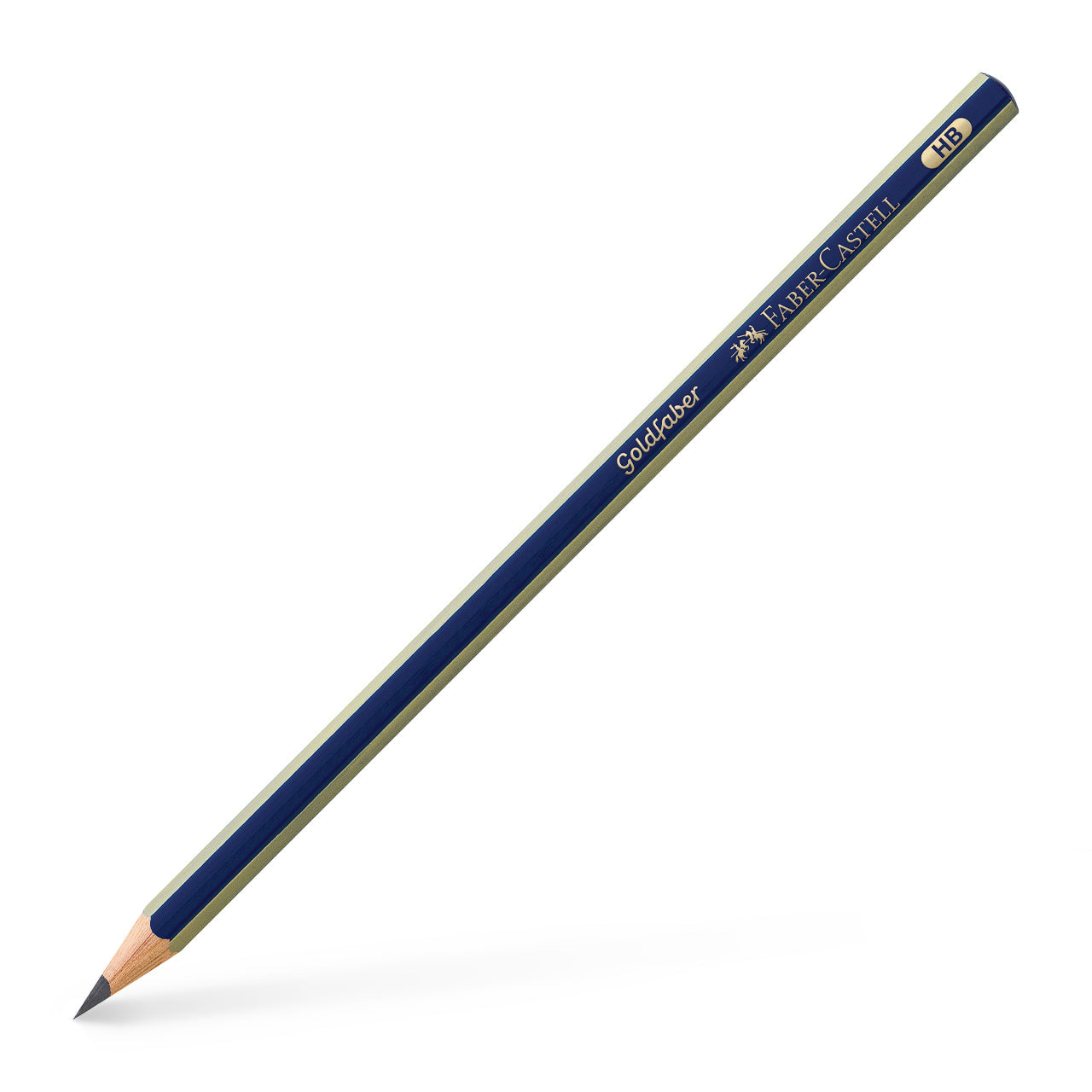 Creion grafit profesional Faber-Castell Goldfaber 1221 duritate HB, formă hexagonală, fără radieră