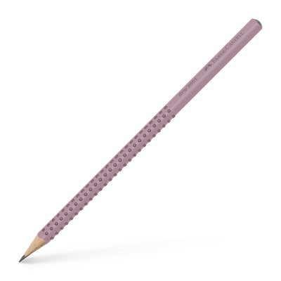 Creion grafit ergonomic Faber-Castell Grip 2001 duritate B, culoarea Rose, cu zonă anti-alunecare