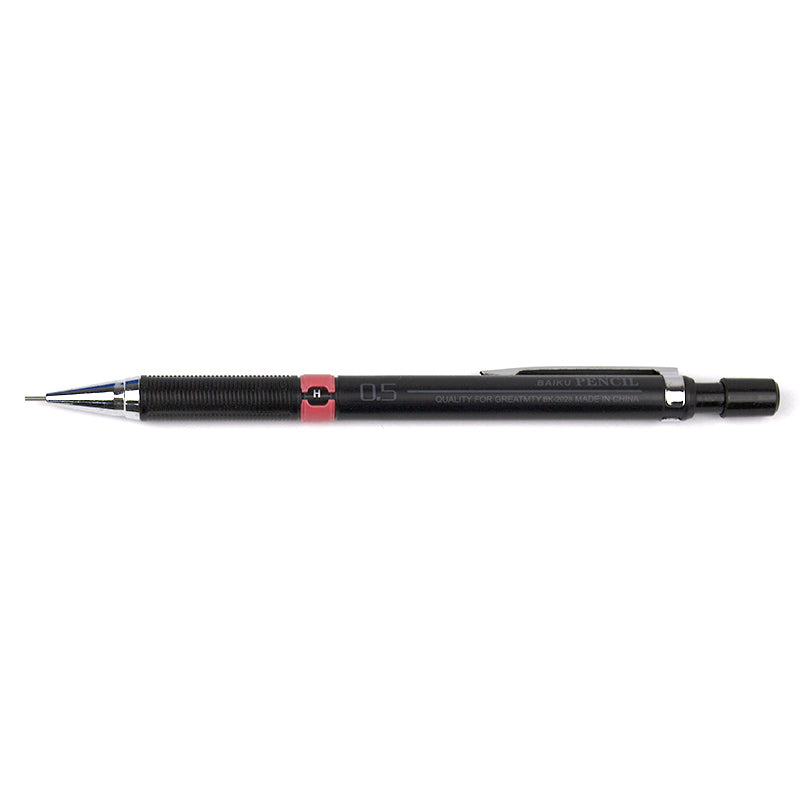 Creion mecanic 0.5mm, accesorii metalice, grip, radiera No.2028
