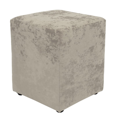 Taburet Cube - Stofa Crem E04