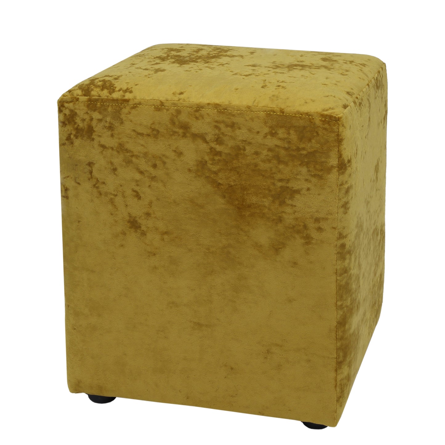 Taburet Cube - Stofa Galben E51