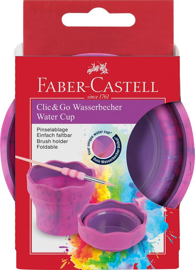 Cutie Apa Click&Go Unicorni Roz Marmorat Faber-Castell