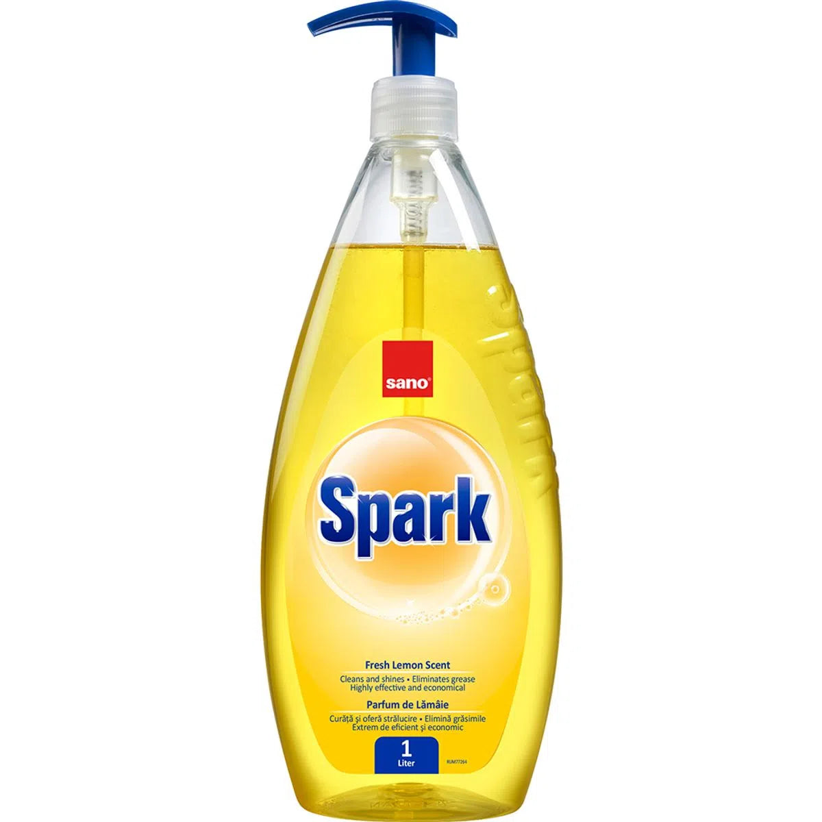 Detergent Vase Lichid Sano Spark 1L - Lămâie