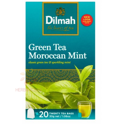 Dilmah Moroccan Mint Ceai verde portionat cu menta (20buc)