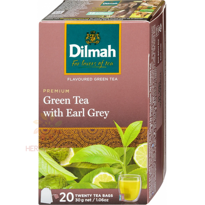Dilmah Ceai verde cu Earl Grey (20buc)