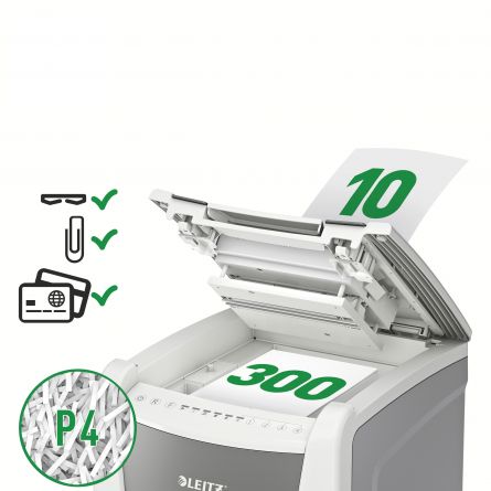 Distrugator automat DOC IQ OFFICE CROSS-CUT 300 COLI P4 LEITZ