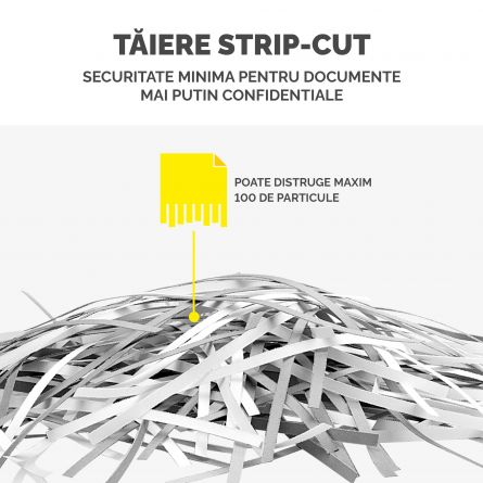 Distrugator documente P25S strip-cut FELLOWES