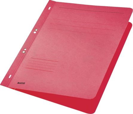 Dosar din carton reciclat format A4, cu șină pentru documente perforate și capse pentru biblioraft, certificat Blue Angel, ideal pentru arhivare ecologică