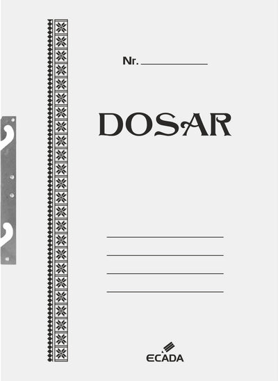 Dosar încopciat 1/1 Ecada din carton, format A4, ideal pentru arhivarea eficientă și organizarea documentelor la birou.