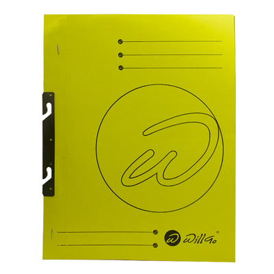 Dosar Incopciat 1/1 Carton Duplex Color, 250 Gr/Mp Willgo - Galben