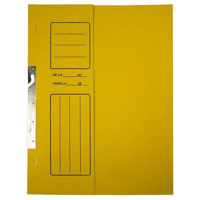 Dosar Incopciat 1/2 Carton Duplex Color, 250 Gr/Mp Willgo - Galben