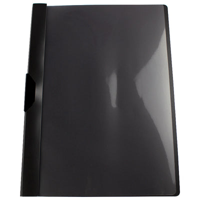 Dosar Plastic Cu Clema Metalica,Capacitate 50 Coli Evoffice - Negru