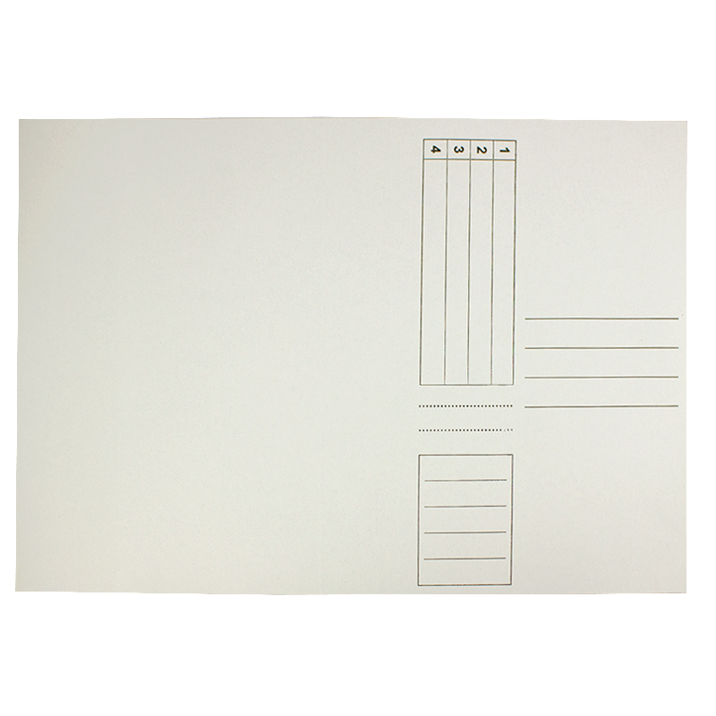 Dosar simplu din carton alb EVOFFICE, format A4, gramaj 230g/mp, ideal pentru organizarea rapidă a documentelor de birou