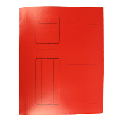 Dosar simplu din carton color WILLGO, format A4, culoare roșie, gramaj 250g/mp, ideal pentru organizarea documentelor urgente și arhivarea profesională