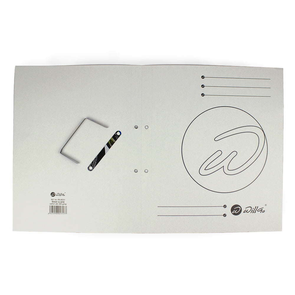 Dosar sina lunga, carton alb, 300 gr/mp Willgo