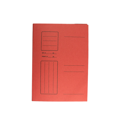 Dosar cu șină din carton duplex color WILLGO, format A4, culoare roșie, gramaj 250g/mp, ideal pentru organizarea documentelor urgente și arhivarea profesională