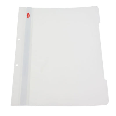 Dosar cu șină metalică DACO, format A4, din PVC rezistent, cu etichetă pe cotor, ideal pentru organizarea documentelor