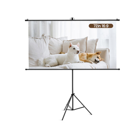 Ecran Proiectie 160 X 92 Cm Manual Pe Trepied Deli