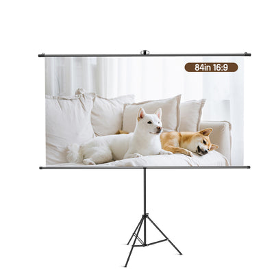 Ecran Proiectie 186 X 104.5 Cm Manual Pe Trepied Deli