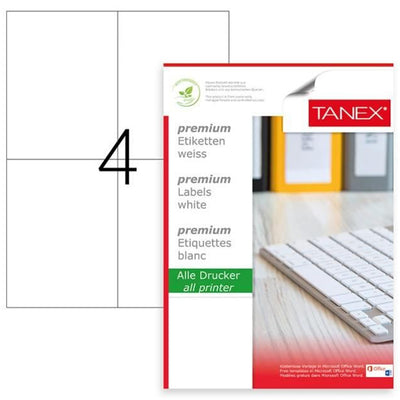 Etichete 105X148.5Mm, 4/A4, 100/Top - Tanex