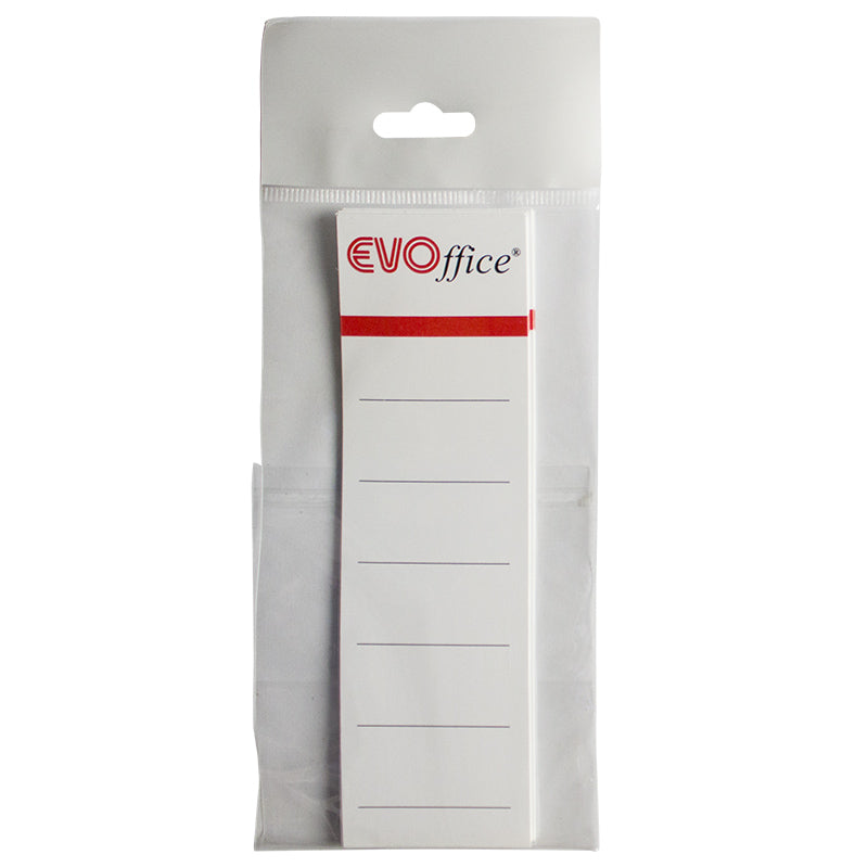 Etichete Albe Pentru Biblioraft 75 Mm , 10/Set Evoffice