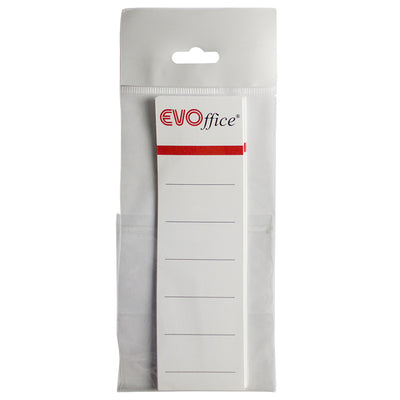 Etichete Albe Pentru Biblioraft 75 Mm , 10/Set Evoffice