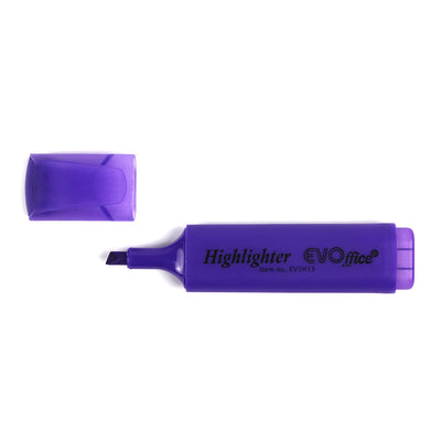 Textmarker mov Evoffice cu varf tesit 1-5 mm pentru evidentiere documente