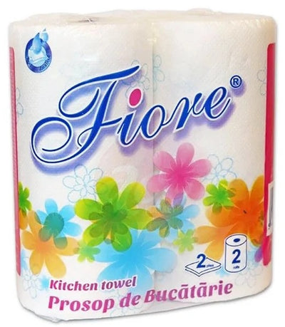 Prosop Hartie Fiore 2 Straturi 2Role/Set