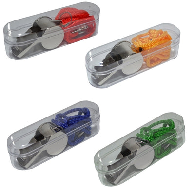 Fluier Din Metal, Cu Snur, In Cutie